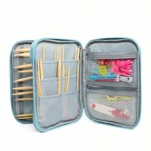Knitting Bag For Yarn And Supplies - Features Convenient Compartments For Extra-Long Needles And Hooks, Side Pockets, And A Lightweight, High-Capacity Design. - 鉤針方包 - 查看 2