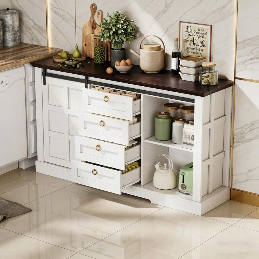 Buffets & Sideboards - White + MDF-3 - View 1