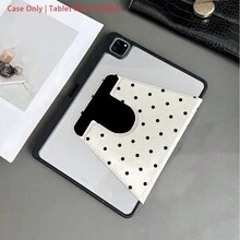 1pc 360° Rotating Black Polka Dot Tablet Protective Case, With Pencil Slot, Multi-Angle Stand, Auto Wake/Sleep, Fit For IPad Pro 11", Air 11"/13" M3, 11" A16, 10th/9th/8th/7th Gen, Air 4/5, 10.9"/10.2"/9.7" - Multicolor - View 4