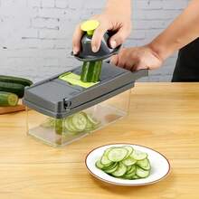 Dụng cụ 4 trong 1: Gọt vỏ Julienne, Cắt lát rau củ, Xé sợi, Mài - Họa tiết bàn cờ, Dụng cụ nhà bếp đa năng dùng cho khoai tây, cà rốt, rau củ. - Nhiều màu - Xem 4