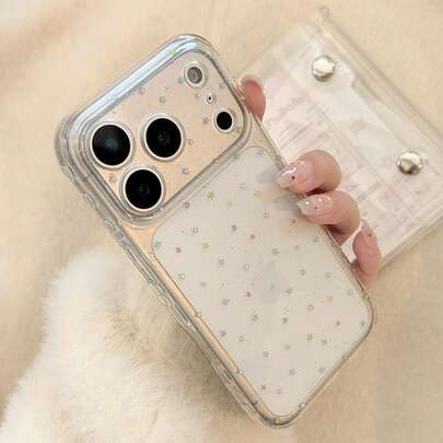 Ốp điện thoại Kavenfort phong cách Ins Graffiti Star, tương thích với Apple 17, 15, Soft 16 Pro Max, Transparent 12, Minimalist 13, phong cách Hàn Quốc, họa tiết hình học, tối giản, độc đáo, phong cách Ins.