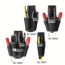 1个1680D牛津布重型工具包 - 多口袋工具腰包，带可调节腰带，耐用工具收纳袋，适用于电工、木匠、园丁和DIY爱好者 - A - 查看 8