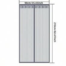 Extra Large Porta a rete magnetica autoadesiva, adatta per animali domestici, anti-zanzare, adatta per camera da letto, bagno, cucina, balcone - Maglia a rombi grigia - Versione aggiornata - Visualizzare 4