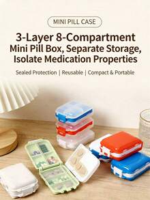 1 hộp đựng thuốc mini - Siêu nhỏ gọn, 3 ngăn, chống bụi, hộp đựng thuốc tiện lợi cho sử dụng hàng ngày - Thiết kế nhẹ, dễ mang theo, thích hợp cho du lịch hoặc sử dụng tại nhà. - Nhiều màu - Xem 5