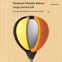 Adjustable Height Punching Ball, Home Boxing Training Equipment, Upright Stress Relief Training, Dodge Boxing Speed Reaction Ball - Multicolor - View 2