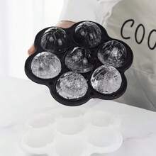 Khay silicon hình cầu 7 ô, có nắp đậy, có thể tái sử dụng, khuôn hình phễu, thích hợp cho các bữa tiệc và sự kiện. - Nhiều màu - Xem 3