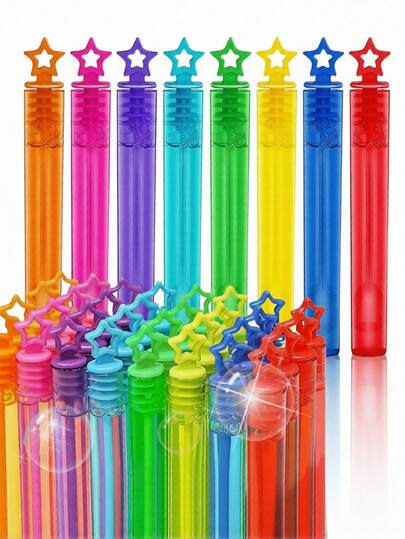 Mini Bubble Test Tubes, Teen Bubble Blowing Toys, Colorful Bubble Wands, Party Atmosphere Gadgets (Bubble Solution Not Included)