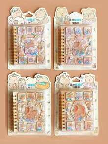 1本水豚摇摇乐流沙螺旋笔记本，精美小学生笔记本，款式随机，返校礼物 - 多色 - 查看 6