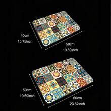 1 pieza Cubierta protectora con estampado a cuadros retro para lavadora, Almohadilla protectora, Lavadora y secadora, Almohadilla práctica moderna, Decoración para lavandería y cocina - Multicolor - Ver 4