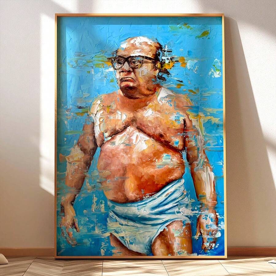 1pc Modern Oil Painting Art Print Decorative Wall Poster Suitable For Bedroom, Study, Living Room, Dining Room Wall Decor, Frame Not Included - A - View 1