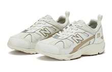 New Balance NB 878 Breathable Mesh Cushioning, Wear Resistant Low Top Kids' Running Shoes Ecru Kids' Creamy White - Off White - View 3