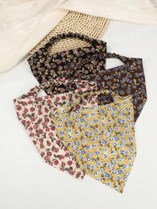 1pc Elastic Floral Print Headband For Women, Suitable For Beach, Travel, Daily Wear, Parties, Photo Shoots, Spring/Summer Summer Hair Accessories Beach Women Bandana Vacay Hair Bands,Festival,Party - Multicolor - View 2