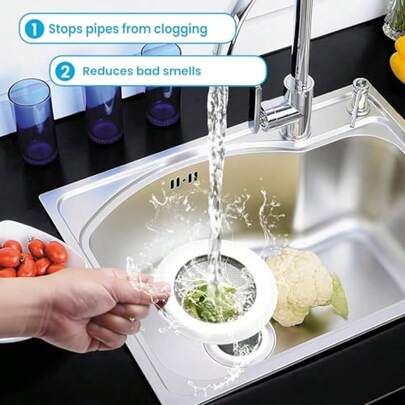 2/3/4 Pcs Stainless Steel Kitchen Sink Drain Strainer, Wide Rim Sink Filter, 4.5 Inch Diameter, Suitable For Kitchen Sink
