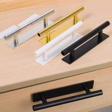 1pc Self-Adhesive Cabinet Drawer Handle, Suitable For Various Cabinets And Drawers Furniture Door Handles - Multicolor - View 3