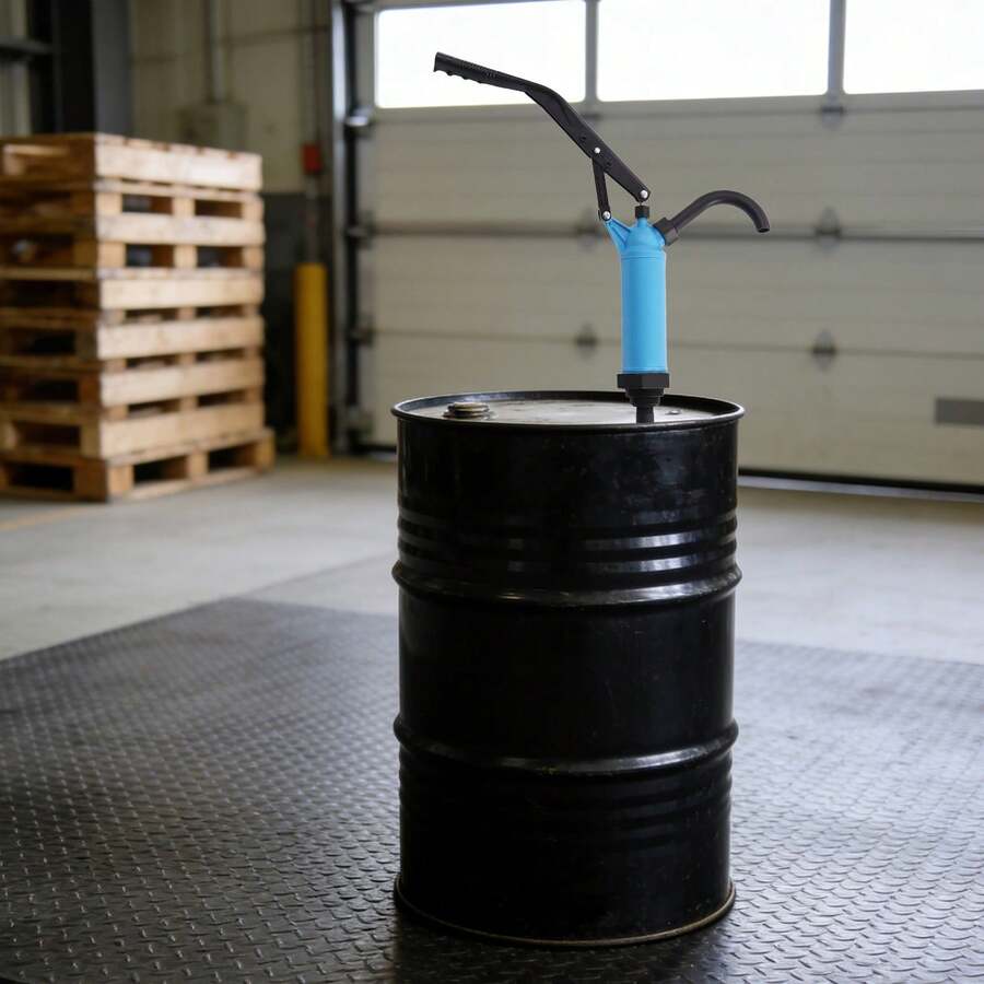 Lever Drum Pump With High Flow Rate, Easy Operation, And Durable Construction For Petrol Stations And Oil Fields - Blue, Black - View 1
