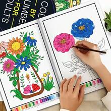 Color By Numbers Mandala Coloring Book For Adults And Teens, An Engaging Adult Version Of A Mandala Number Coloring Book, Designed Specifically For Relaxation And Unwinding. It's The Perfect Holiday Or Birthday Gift For Yourself Or A Friend - Multicolor - View 8