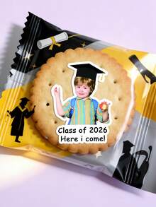 4/8/16pcs Customized Kindergarten Graduation Face Stickers - Personalized Kindergarten Graduation Face Stickers, 3 Styles Available | Cute Children's Graduation Gift | Graduation Party Decoration And Photo Album Stickers - Multicolor - View 7