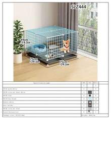 Lồng chó kèm khay vệ sinh, chuồng chó cỡ lớn, lồng thú cưng kiểu dáng đẹp, ưu đãi đặc biệt. - Nhiều màu - Xem 19