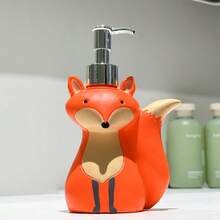 1pc Cute Fox Shaped Soap Dispenser, Creative Cartoon Hand Wash Bottle, Bathroom Lotion Refillable Container, Home Decor - Fox-shaped Refill Bottles - View 8