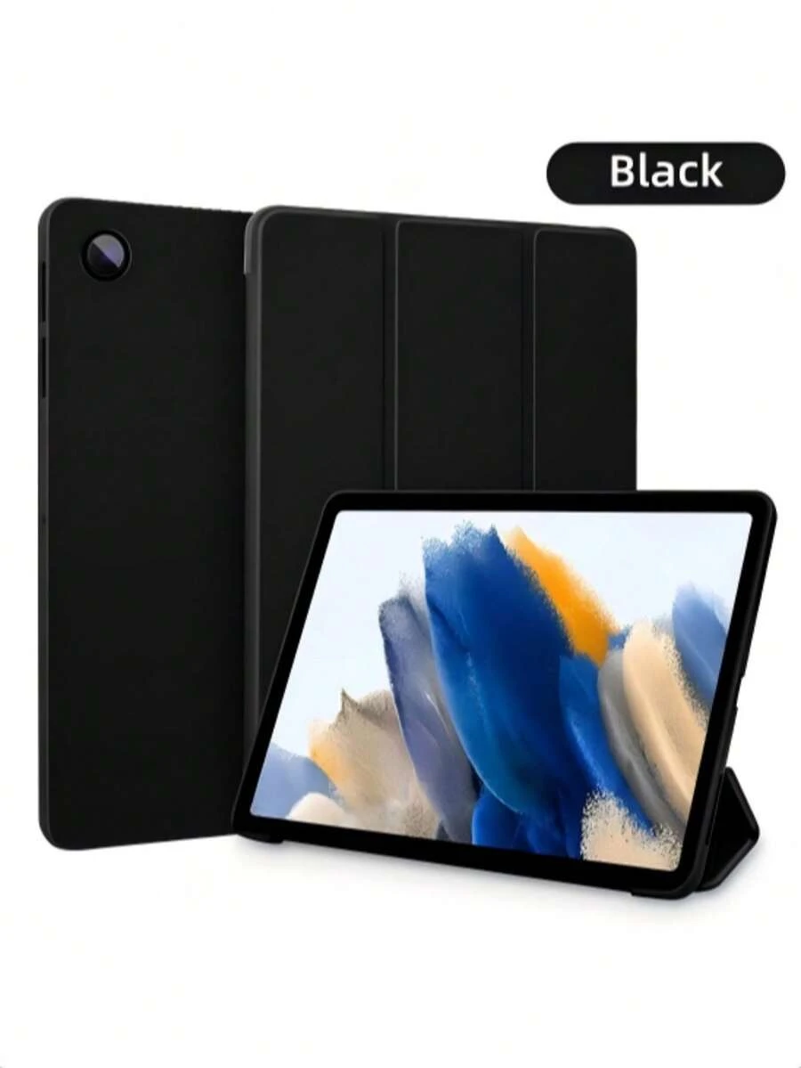 Ốp bảo vệ máy tính bảng kèm chân đế gập, tương thích với iPad thế hệ thứ 5/6/7/8/9/10/11 (A16), Pro 11/Pro 12.9/Pro 13, Air 1/2/3/4/5/6/7/8/11/13, dòng Galaxy Tab, dòng MatePad, dòng Honor Pad, dòng Pad. - màu đen - Xem 1