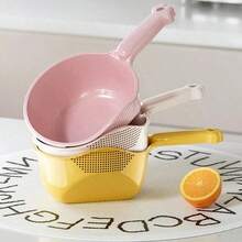 1 cái - Dụng cụ vo gạo - Thoát nước nhanh, rổ vo gạo có tay cầm, chất liệu PET, rây vo gạo, tô vo gạo, lưới mịn giúp tránh gạo bị rơi ra ngoài, rổ rửa rau củ quả nhà bếp, dụng cụ lọc gia dụng. - Nhiều màu - Xem 7