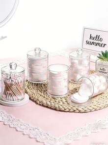 Hộp đựng tăm bông họa tiết nơ, Hộp đựng đồ dùng nhà tắm trong suốt hình nơ màu hồng, Hộp đựng tăm bông và chỉ nha khoa, Hộp đựng bông tẩy trang trong suốt bằng acrylic, Hộp đựng cọ trang điểm, Hộp đựng mỹ phẩm, Thích hợp cho gia đình, văn phòng, bàn làm việc, Hộp đựng bông tẩy trang, Hộp đựng đồ dùng nhà tắm, Hộp trong suốt, Thích hợp đựng tăm bông, bông tẩy trang, chỉ nha khoa (Đo thủ công: Có sai số 1-2cm) - Nhiều màu - Xem 7