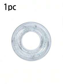 Transparent Sequin Inflatable Swimming Ring, Portable Thick Design, Adult Buoyancy Swimming Ring, Water Sports Equipment, Beach Party Accessory, Perfect Gift For Summer Swimming Pool Vacation Relaxation, Beach Essential - Multiple Styles - View 11