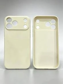 高品質極簡耐用手機殼，純白色液態感柔軟設計，適合日常通勤使用。防摔、防滑、防刮，相容 Apple 17/17Pro/17 Pro Max/17 Air、Apple 16/15/14/13/12/11/Pro/Pro Max/Plus、S20-S25/FE/Ultra、A56 5G 手機，具防摔保護功能，生日禮物、情人節禮物、新年禮物的理想選擇，Apple 手機殼，手機殼與數位配件，Apple 16 手機殼 - 白色 - 查看 3