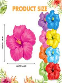 20 piezas de servilletas de papel con estampado de flores de hibisco, adecuadas para celebraciones de primavera, aniversarios y fiestas nupciales - A - Ver 3