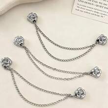 1/3入磁吸山茶花袖口夾，可調節合金式可拆卸袖口夾，適用於大尺寸衣物 - 彩色 - 查看 20