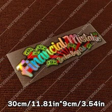 1pc Financial Mistake; Broken Boys Club; Windshield Rear Window Sticker; Tuning Car Decal And JDM Waterproof Car Sticker - W173 - View 11