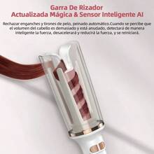Rizadora Automática para Cabello de Cerámica 25mm, Ajuste de Temperatura, Ideal para Rizos Definidos y Duraderos - por defecto - Ver 4