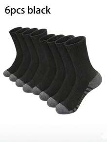 60/50 Pairs Comfortable Men's Sports Boat Socks, Suitable For Outdoor Casual Wear, All-Season White Antibacterial Odor-Resistant Moisture-Wicking Thick Sports Socks. Comfortable Daily Wear Unisex Casual Socks - Multicolor - View 21
