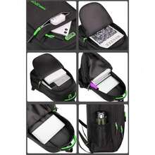 Reinforced Backpack For School, Work, Travel, Sports, Spacious, Waterproof, Unisex - Green - View 6
