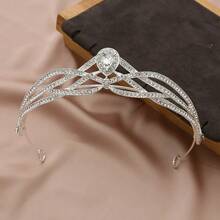 1 chiếc vương miện pha lê thanh lịch, kiểu dáng châu Âu và Mỹ, phụ kiện tóc cưới. - Nhiều màu - Xem 12
