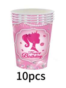 Bộ đồ ăn dùng một lần 51 món của Pink Princess bao gồm 10 đĩa ăn tối, 10 đĩa tráng miệng, 10 cốc giấy và 20 khăn ăn. Bộ đồ ăn tiện dụng này rất phù hợp cho cắm trại, dã ngoại, tiệc nướng ngoài trời, đám cưới và tiệc sinh nhật. - Nhiều màu - Xem 10