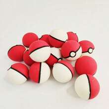 pokemon 50个宝可梦精灵球3D橡皮擦 - 最新款 - 主题学生文具。创意可拆卸设计，是新年、生日和开学季的理想礼物。 - 彩色 - 查看 4