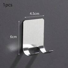 Soporte de pared para maquinilla de afeitar de dorado, gancho ajustable autoadhesivo para maquinilla, estante de almacenamiento multifuncional para el baño para maquinilla, cepillo de dientes, toalla, utensilios de cocina y herramientas pequeñas - Multicolor - Ver 8