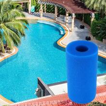 Kit com 4 filtros para piscina – Esponjas de espuma reutilizáveis e laváveis para filtro de banheira de hidromassagem (Azul) - azul - Ver 7