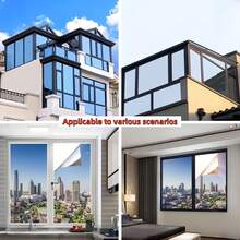 One-Way Perspective Window Film For Home Use, Insulating Glass Film That Blocks 99% Of Ultraviolet Rays, Used For Windows, Balconies, Privacy Protection, Mirror Reflective Glass Stickers - 1PC - View 5