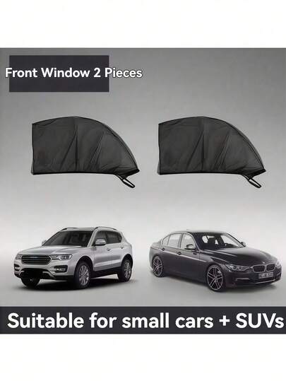 2pcs Car Sunshades, Automotive Mosquito Net Curtains, Black Mesh Fabric, Side Window Sunshade, Full Coverage Sun Shade & Mosquito Net, Car Window Insect Screen, Car Privacy Curtain, Mesh Mosquito Net, Car Window Sun Shade & Ventilation Mesh, Car Mosquito Net, Sun Shade & Mosquito Net, Privacy Blackout Curtain, Anti-Mosquito & Heat Insulation, Car Curtain, Universal Car Window Sunshade Net, Car Window Mosquito Net, Car Sunshade, Privacy Mosquito Net, Car Glass Sun Shade Net, For Front & Rear Windows, Can Be Shaded, Camping Outdoor Sun Shade Cloth