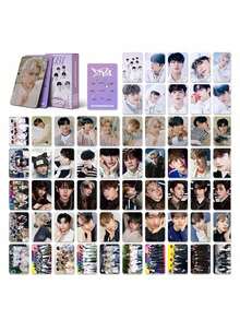 92pcs Card Set (60 Cards + 32 Stickers), Double-Sided LOMO Cards Bookmarks, Holiday & Christmas Gift - Sets - View 3