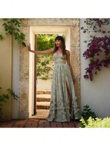 Beautiful And Unique Suspender Dress For Seaside Vacation, Super Good-Looking Temperament Waist Dress - 天藍色 - 查看 5