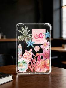 1pc Summer Flower Pattern Transparent Shockproof Soft Silicone Protective Case For Kindle 11th Gen 2022/Kindle Paperwhite 12th Gen 2024/Kindle Colorsoft Signature Edition, Clara Colour/Bw/2E - Multicolor - View 22