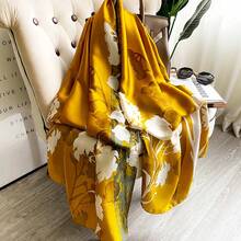 Spring Scarf Women's Design Polyester Material Smooth Scarf Soft Shawl Beach Scarf - 1 - View 1