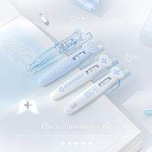 Rosyposy 一套4支装的医生护士专用走珠笔，黑色墨水，按动式笔身，带医院心形笔夹，医疗主题书写笔，适合办公室和学校作为礼物 - 套裝 - 查看 9