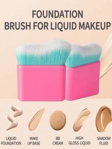 1 cọ trang điểm đa năng, cỡ lớn, mềm mại, dạng sóng, dùng để tán kem nền BB Cream, kem nền dạng lỏng, phấn phủ và má hồng, dưỡng ẩm, không thấm hút. - Nhiều màu - Xem 1