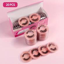 MAGEFY 20 Pairs False Eyelashes Set In A Box, Mixed Styles, Natural Long Cross-Curled Fluffy Reusable Eyelashes, Suitable For Daily Travel And Portable - MGY7613-3 - Xem 7