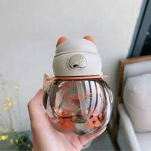 Cốc Mini Dễ Thương Có Ống Hút Và Dây Đeo Vai, Bình Nước Học Đường, Bình Nước Thể Thao Ngoài Trời, Có Sẵn Trong Dung Tích 450ml/15.22oz Hoặc 700ml/23.67oz - Nhiều màu - Xem 9