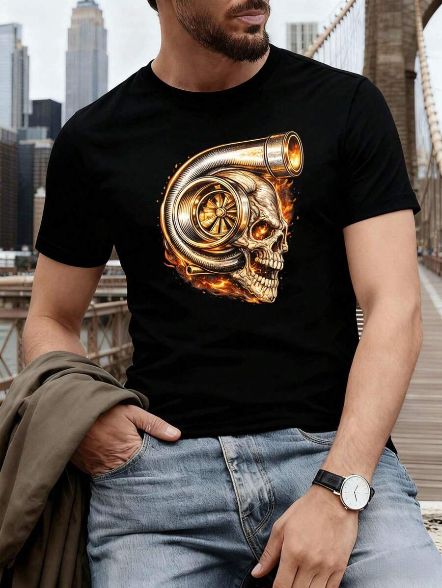 Men T-Shirts - Black - View 1